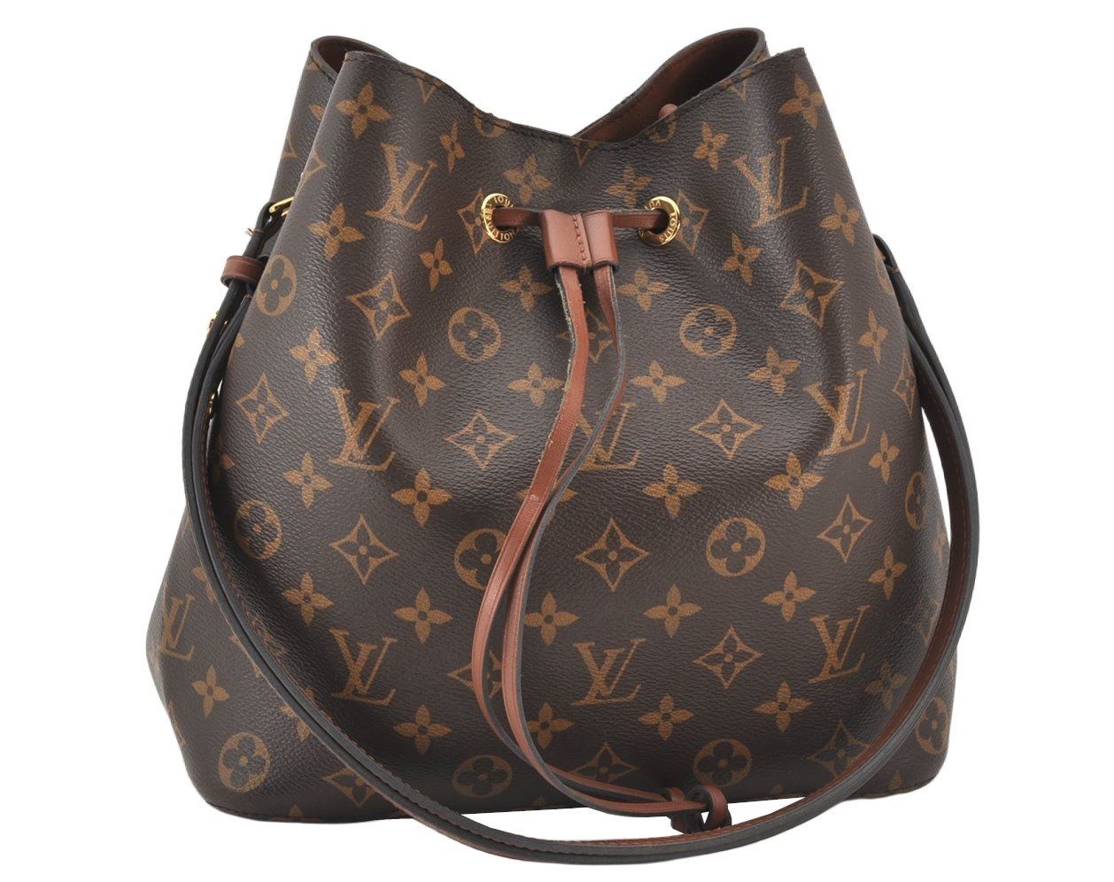 LOUIS VUITTON ルイヴィトン モノグラム ネオ ノエ ドローストリングバッグ ブラウン M44887 LV 6677K