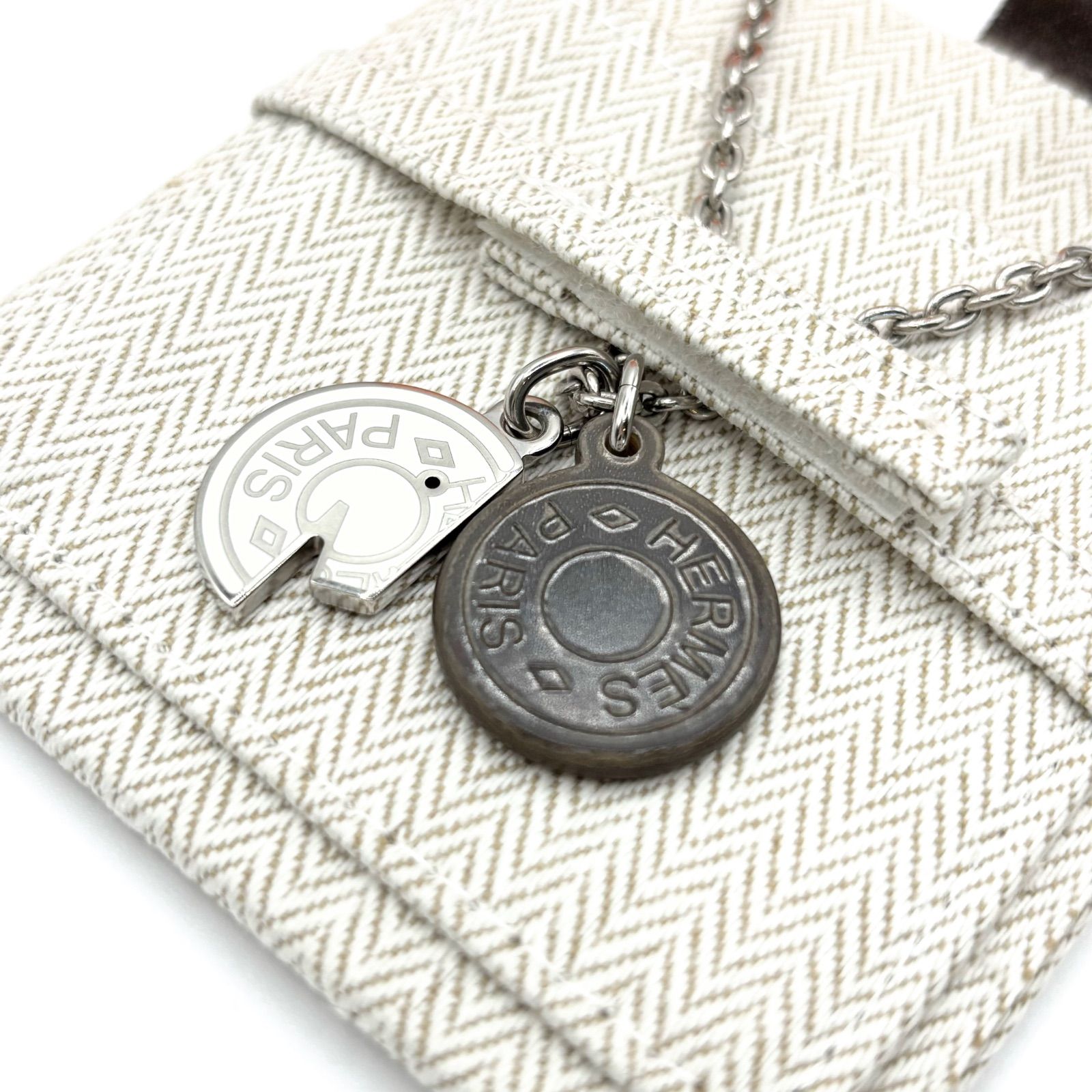 HERMES エルメス カルーゼル ネックレス バッファローホーン シルバー メンズ レディース ユニセックス