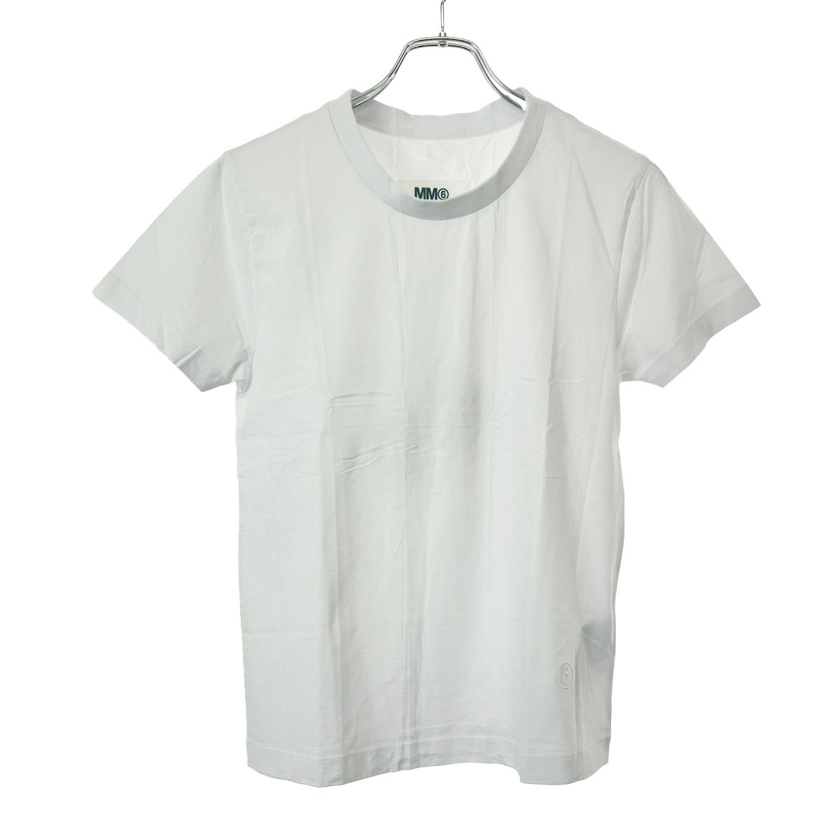 MM6 エムエムシックス 22SS ロゴ刺繍パックTシャツ S52GC0189 ホワイト  