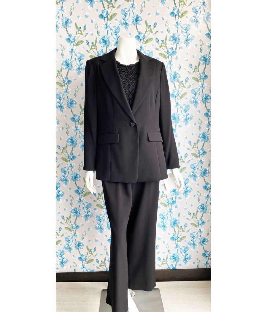 タグ付き 在庫限り FAIRMARRY ブラックフォーマルパンツスーツ３点セット 19号サイズ BF0098