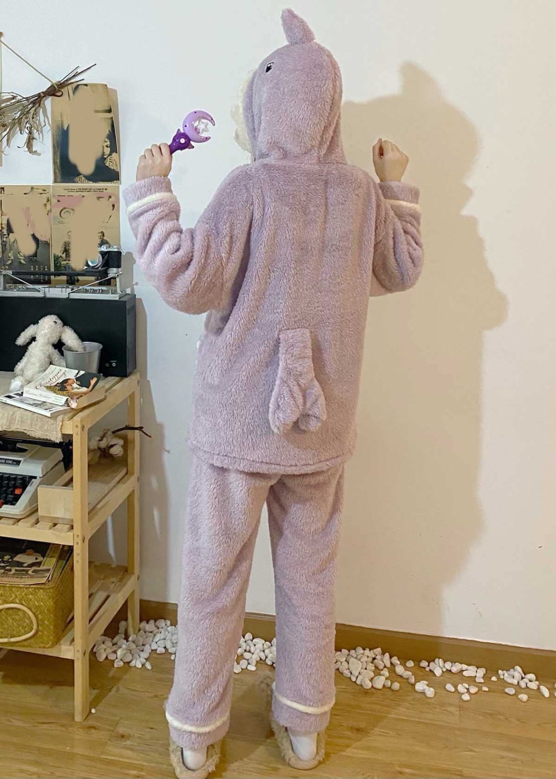 【新発売】 厚手 もこもこ サメパジャマ パジャマ