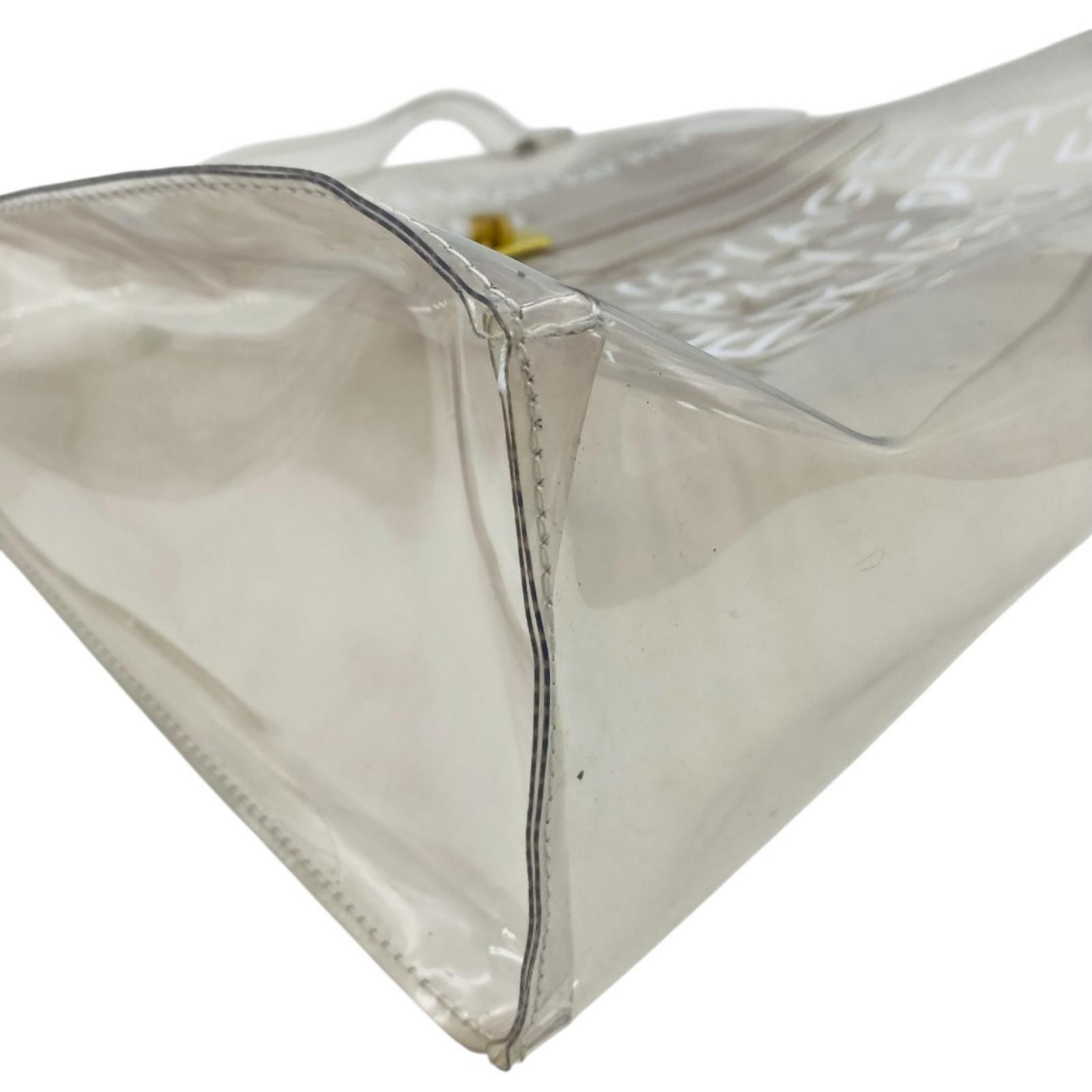 HERMES エルメス ビニールケリー ビジネスバッグ ハンドバック 透明