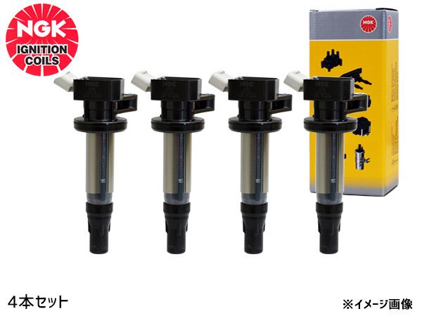 ギャランフォルティス CY4A イグニッションコイル 4本 NGK 国産 点火 日本特殊陶業 U5311 ストックNo. 49049 H19.08～H21.11 送料無料