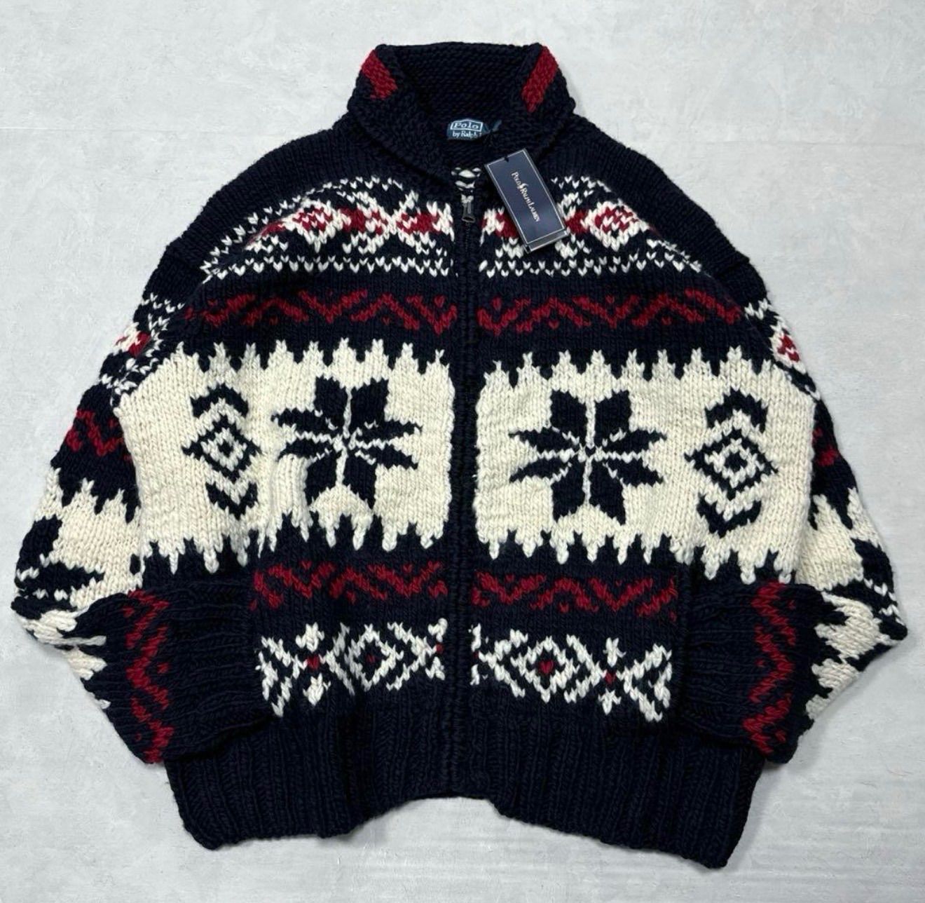 POLO RALPH LAUREN ラルフローレン　カウチン　ニット　ジャケット 中古・古着通販】POLO RALPH LAUREN (ポロ・ラルフローレン) カウチン