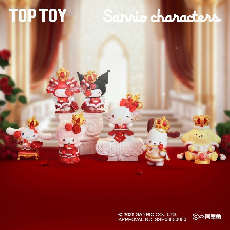 TOPTOY x サンリオ SANRIO クロミ バラの夜 シリーズ ブラインドボックス フィギュア モデル 1BOX 6ピース入り 海外 保証