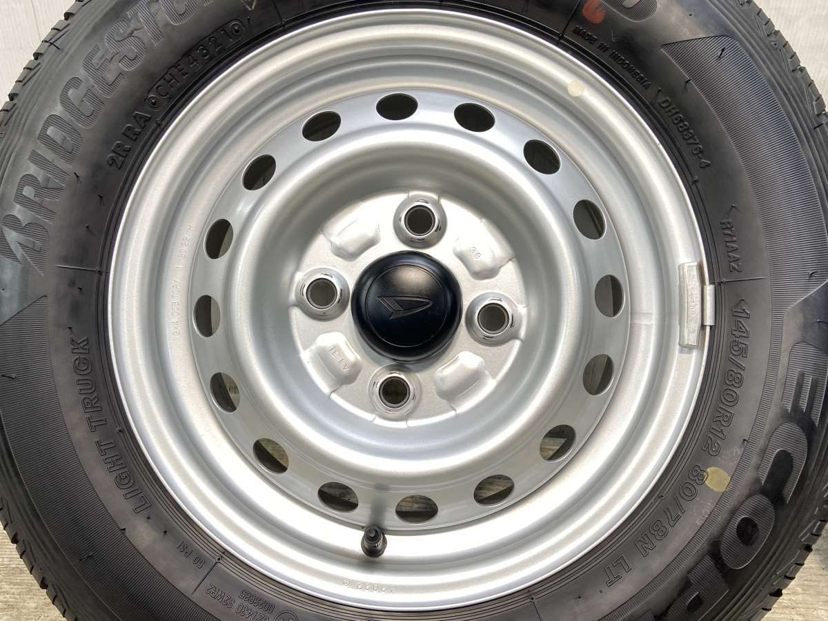 145/80R12 80/78LT ブリヂストン エコピア R710A ダイハツ純正 12x4.0 
