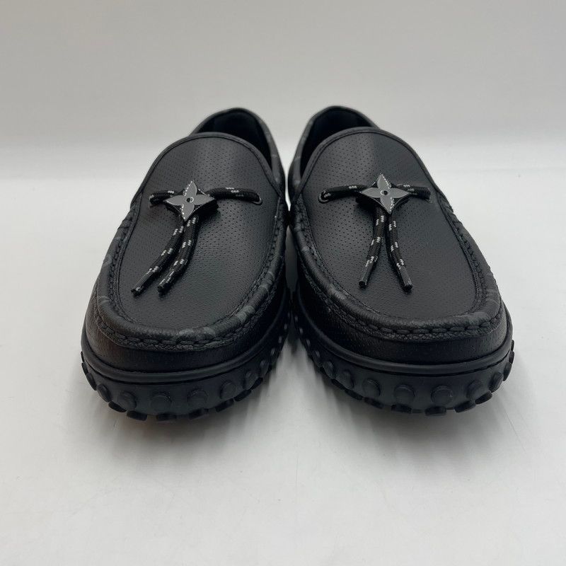 ルイヴィトン 黒サイズ7 モカシン ルイ・ヴィトン スリッポン モカシン