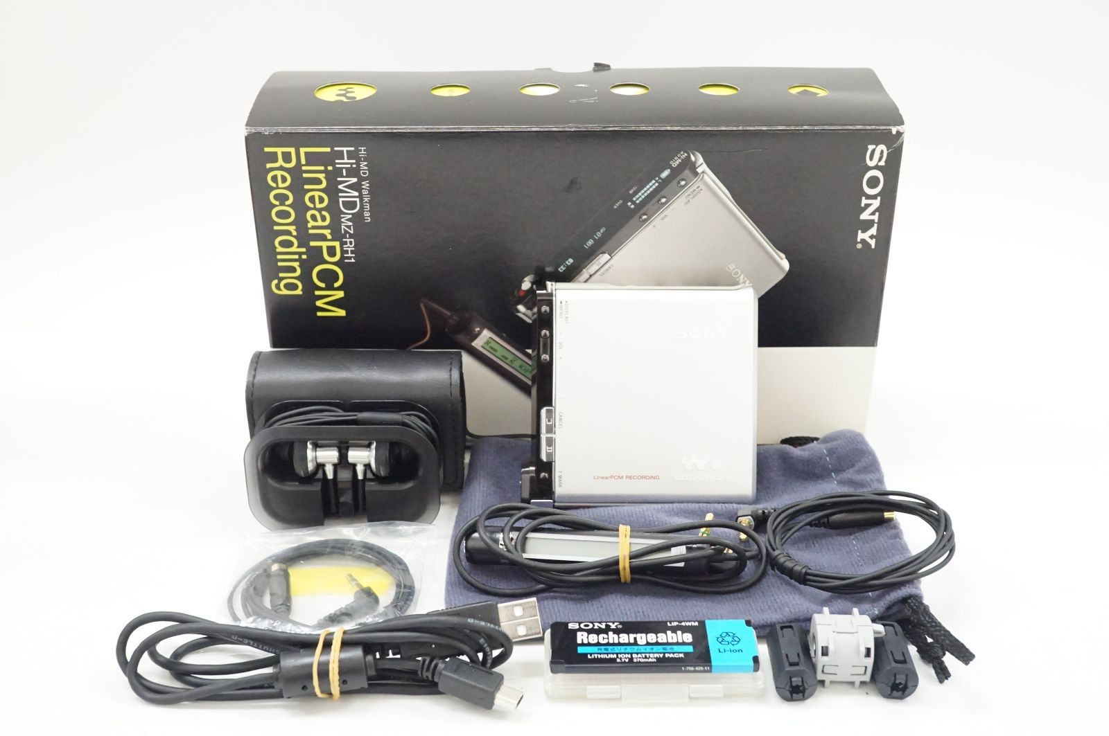 完動品　SONY WALKMAN MZ-RH1 ポータブルMDレコーダー本体のみ Amazon | SONY Hi-MD ウォークマン MZ-RH1(BM) SonyStyle限定