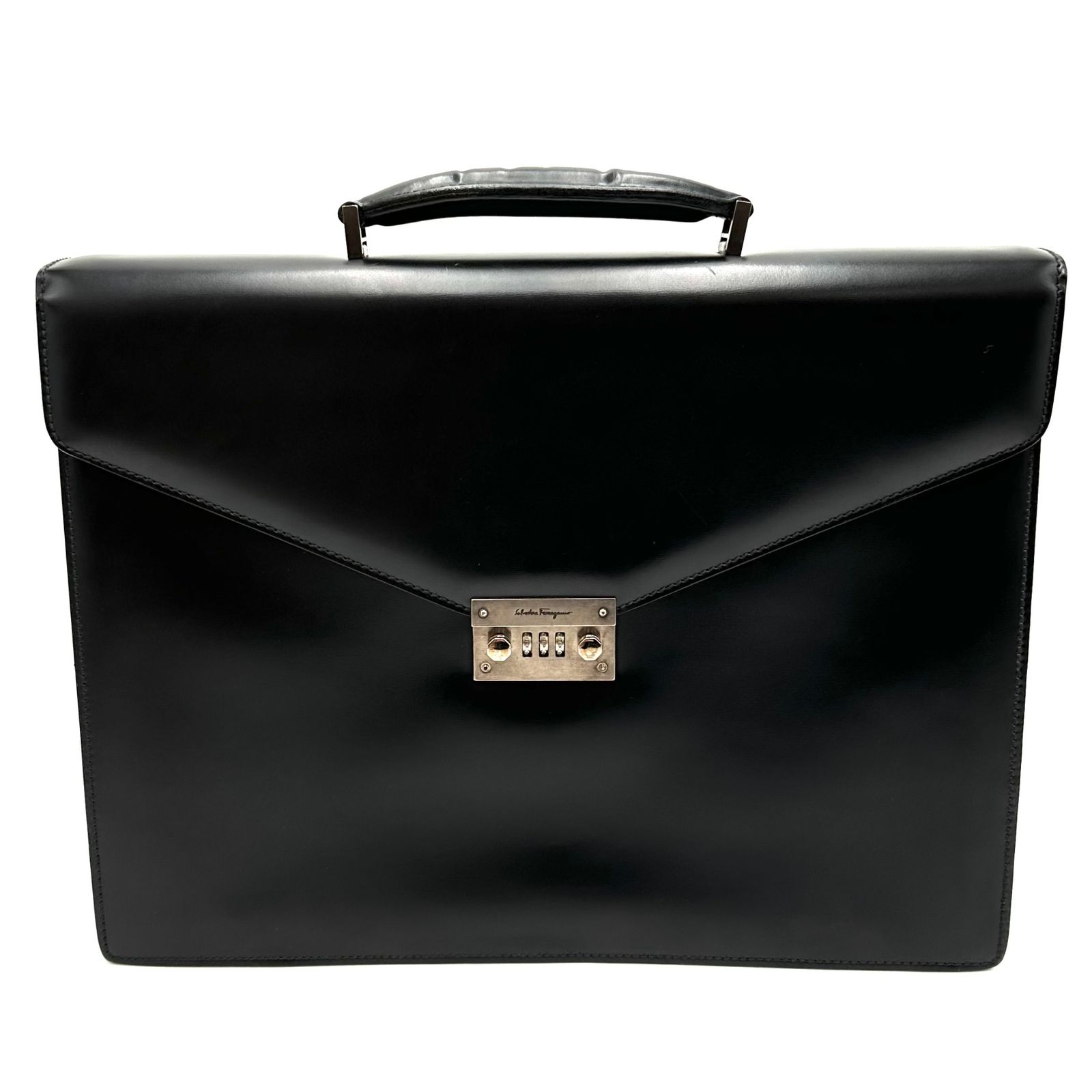 未使用品】Salvatore Ferragamo フェラガモ レザー ビジネス 