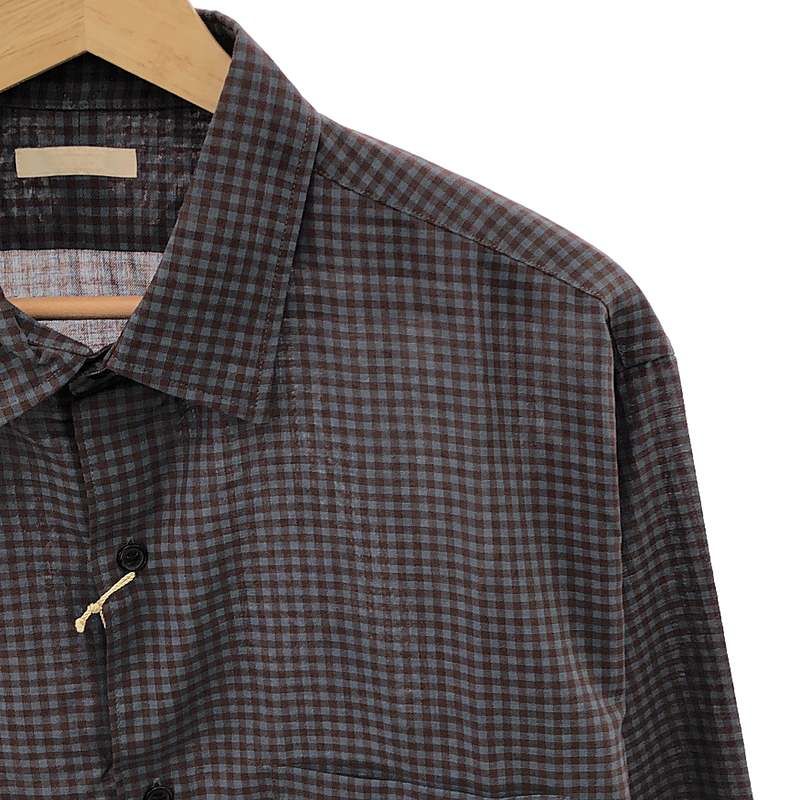新品】 ULTERIOR / アルテリア | C/W CHECKED TWILL SHIRT 新品】 ULTERIOR / アルテリア | C/W CHECKED TWILL SHIRT
