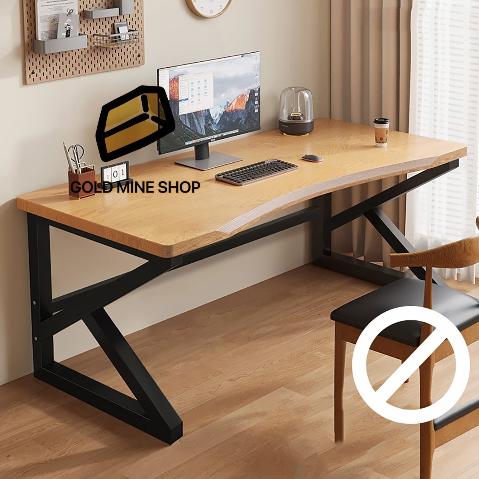 パソコンデスク pcデスク ゲーミングデスク 高さ75cm デスク オフィスデスク コンピュータテーブル ゲームテーブル 学習テーブル 無垢材素材 組み立て簡単 家庭|オフィスに最適 100CM