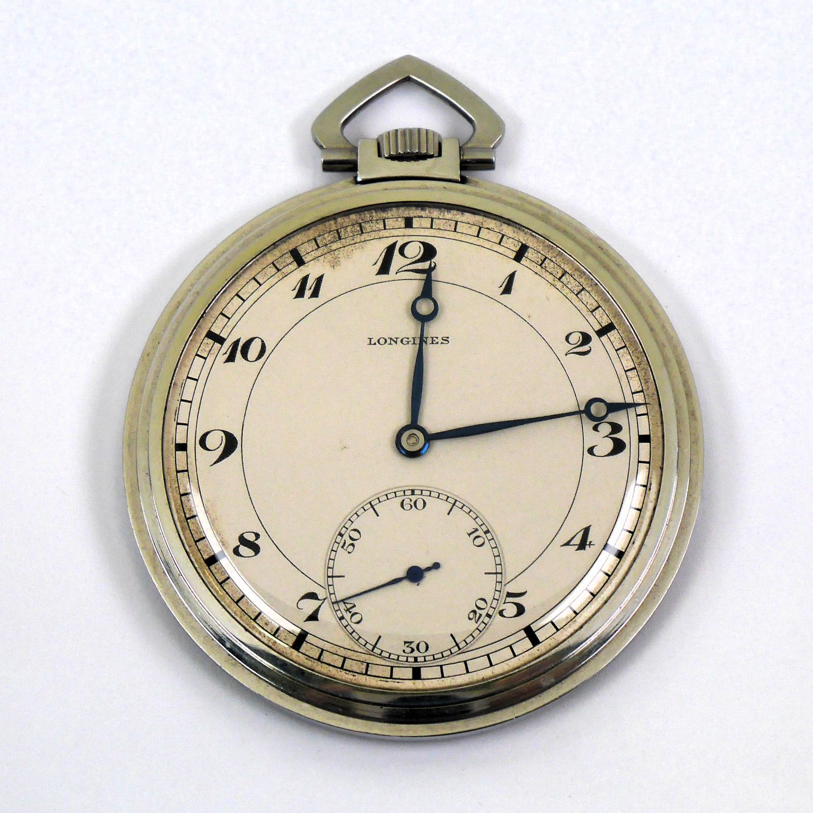 懐中時計 ロンジン 16石 pocket watch SS 16jewels no29