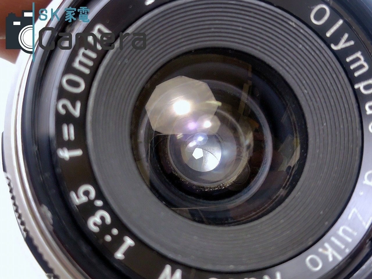 OLYMPUS - 【中古】 OLYMPUS G.Zuiko Auto-W 20ｍｍ F3.5 オリンパス フード キャップ付 中古】 OLYMPUS G.Zuiko Auto-W 20mm F3.5 オリンパス フード