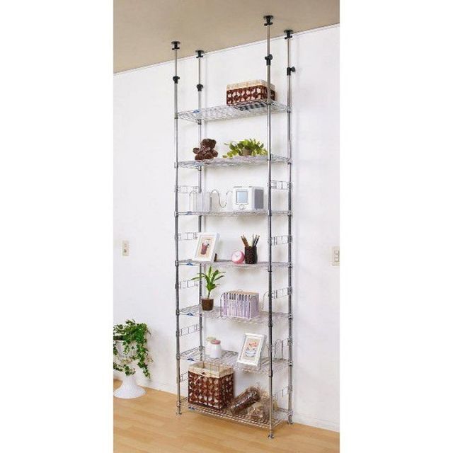 ルミナス フィールシリーズ ポール径19 mm テンション つっぱり ラック 7段 幅78 奥行34 高さ220 280 cm MD 76 7 T