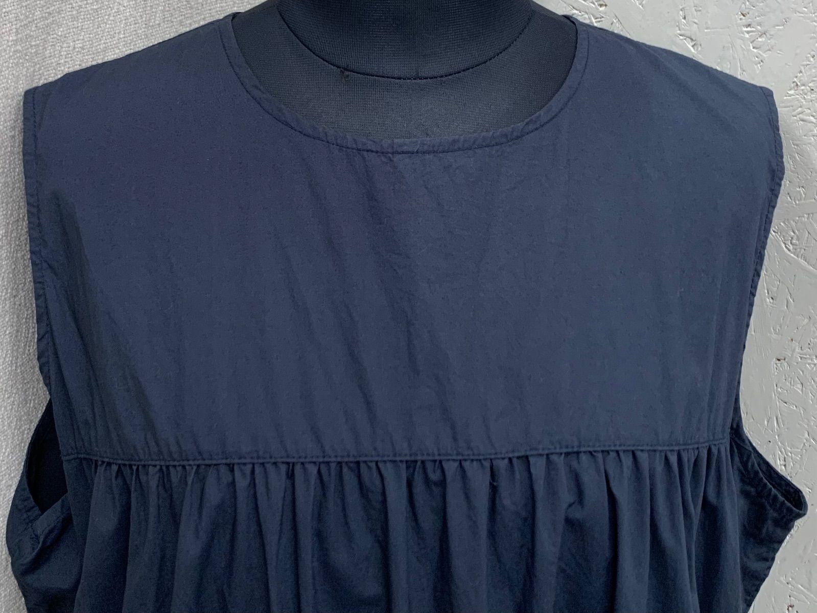 美品】 G1 Gymphlex/ジムフレックス ノースリーブワンピース size14 紺 