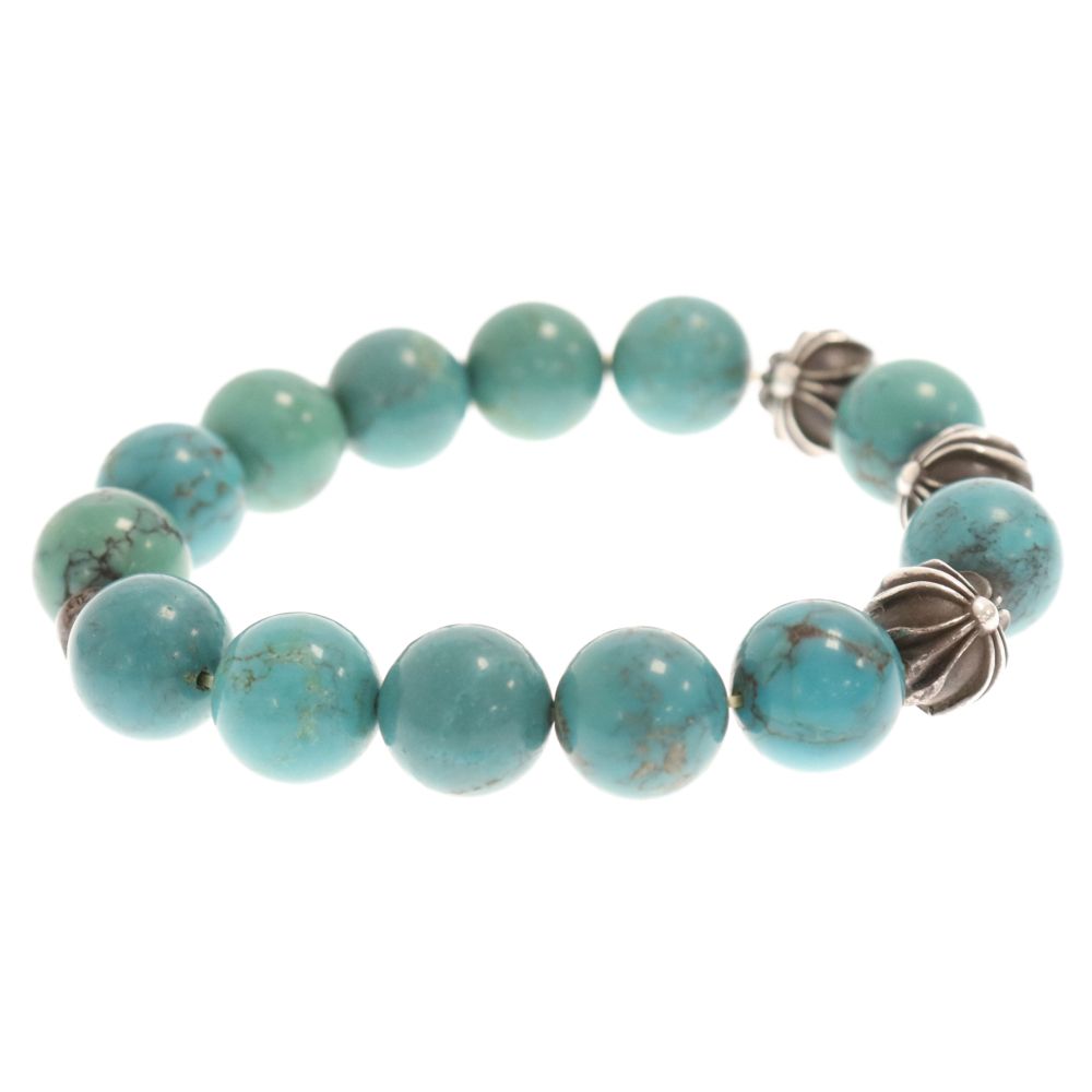 CHROME HEARTS (クロムハーツ) 12mmビーズブレス BEAD12mmターコイズ