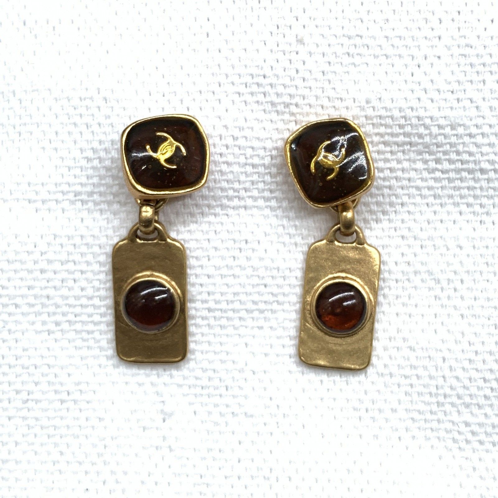 Z286　希少CHANEL シャネル ヴィンテージ ピアス　グリポア カラーストーン 31 RUE CAMBON　チャームセット ブランド小物 アクセサリー Z286 希少CHANEL シャネル ヴィンテージ ピアス グリポア カラー