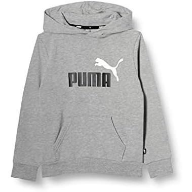 プーマ(PUMA) Essentials+コレクション ビッグロゴフーディースウェット 裏起毛  846536-03 ミディアムグレーヘザー 130cm