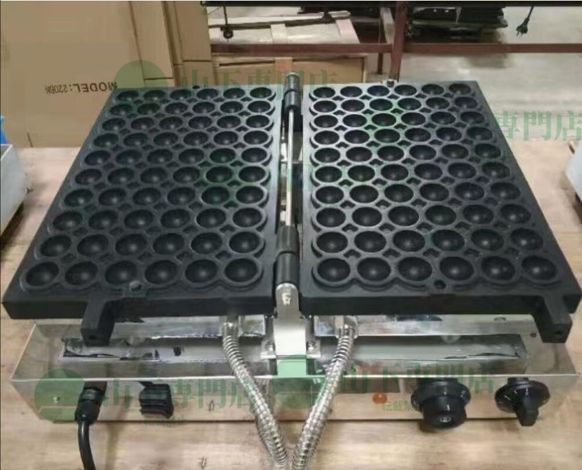 厨房専門店 電気ベビーカステラ機 ベビーカステラ丸型 60ピース 単相 100V/