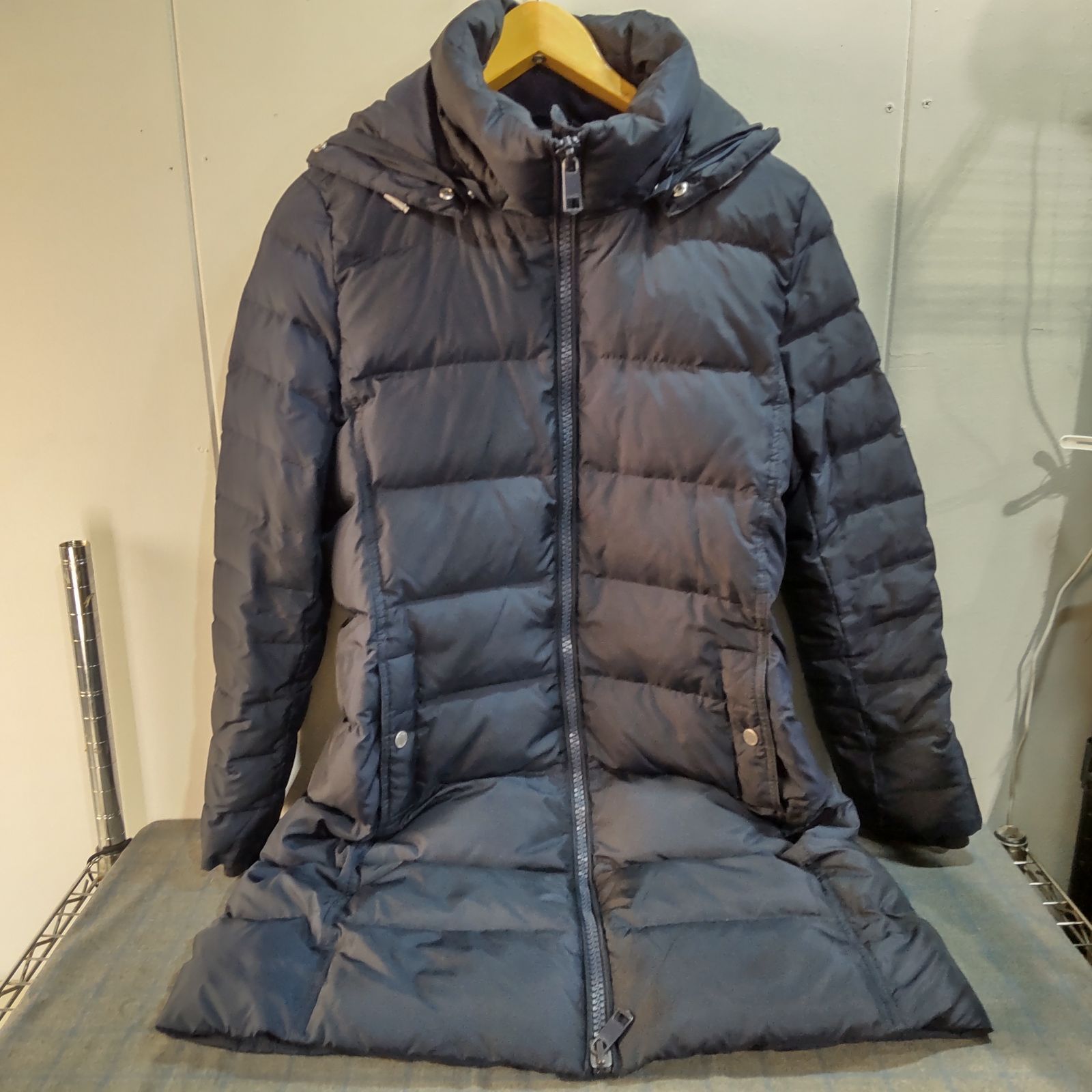 TOMMY HILFIGER トミーヒルフィガー レディース ロングダウン ネイビー 