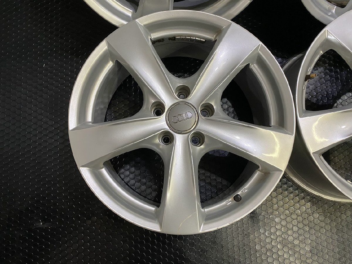 アウディ純正センターキャップ AGA 社外ホイール 17インチ 4本 7.5J5HPCD112 45 audi A4等 VHM773