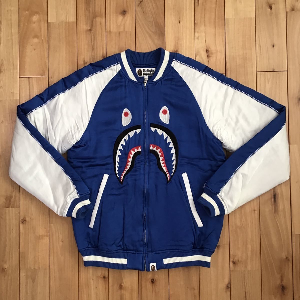 BAPE シャーク スカジャン shark ベイプ ape エイプ jacket - Kametuku