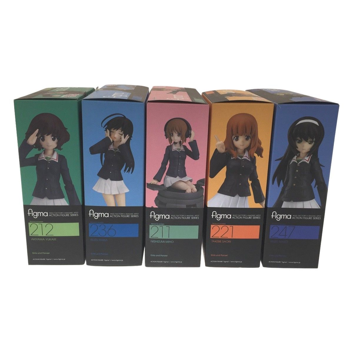 △△ figma ガールズ＆パンツァー あんこうチーム 5体セット Amazon.co.jp: プラッツ 1/35 ガールズ&パンツァー あんこう