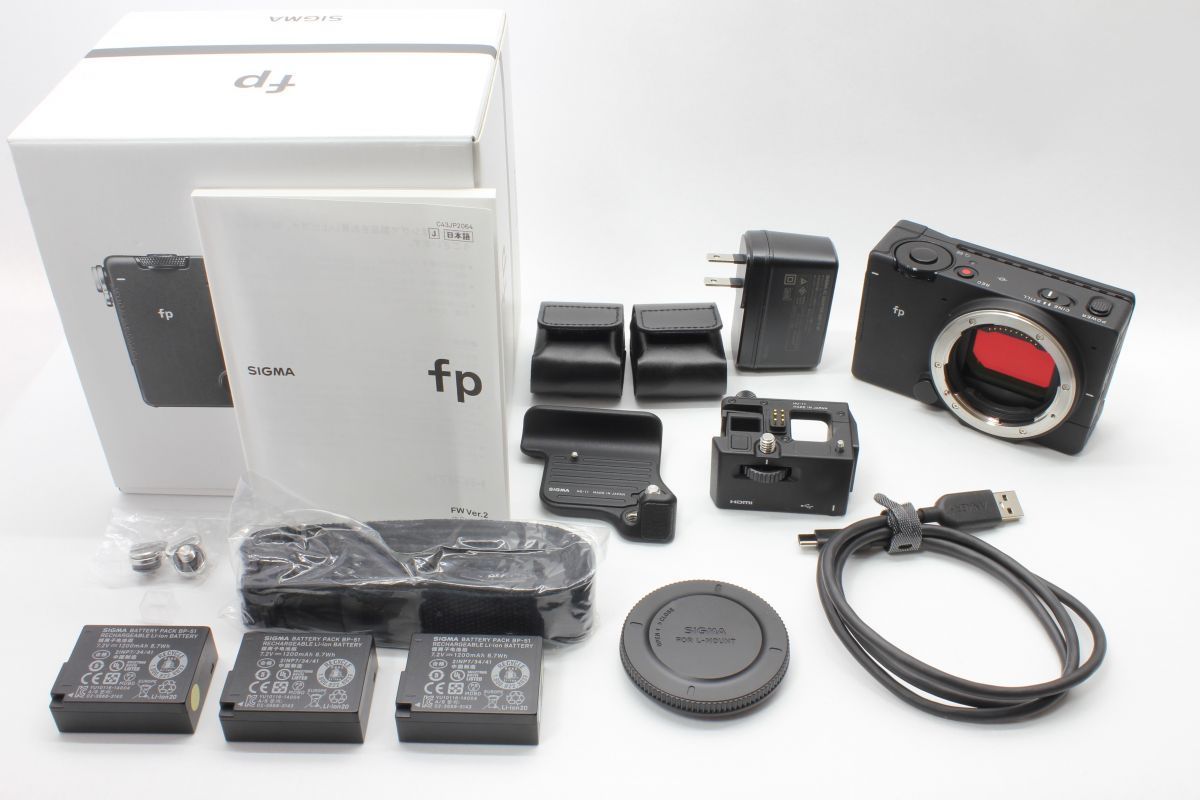 動作 シグマ SIGMA fp 動作 済 バッテリー 元箱