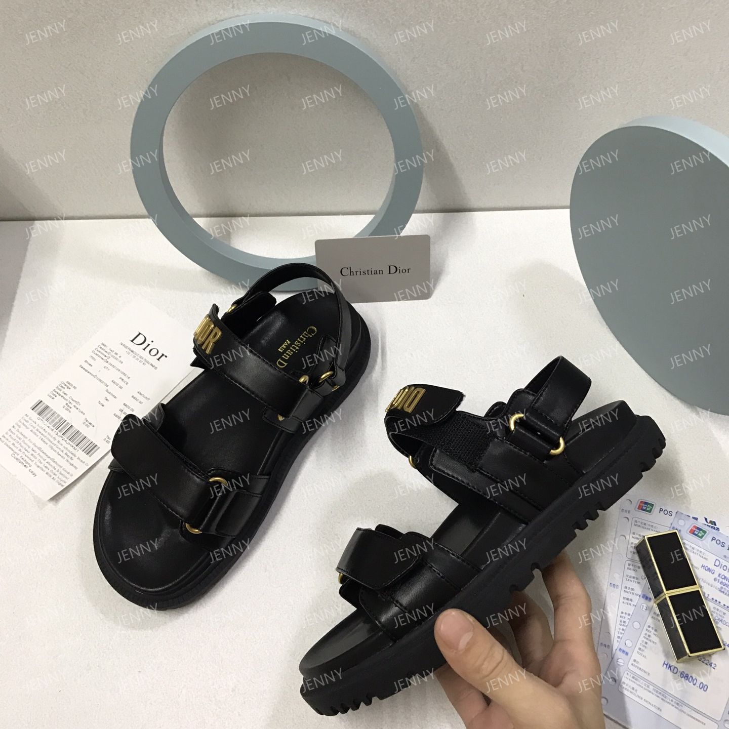 Dior ベルクロストラップ サンダル