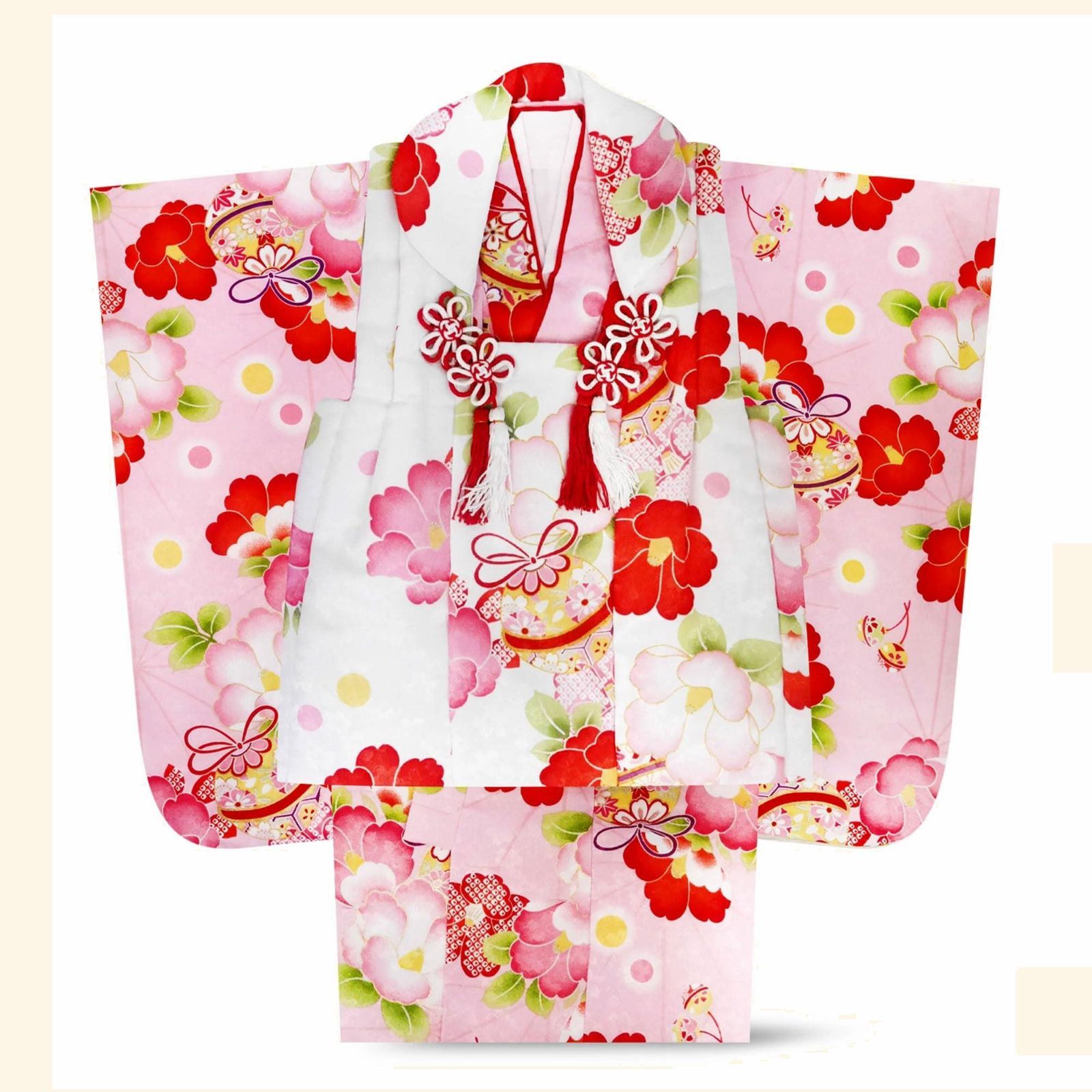 七五三 3歳用 被布セット 女の子 三才用 きもの レンタル処分品 購入