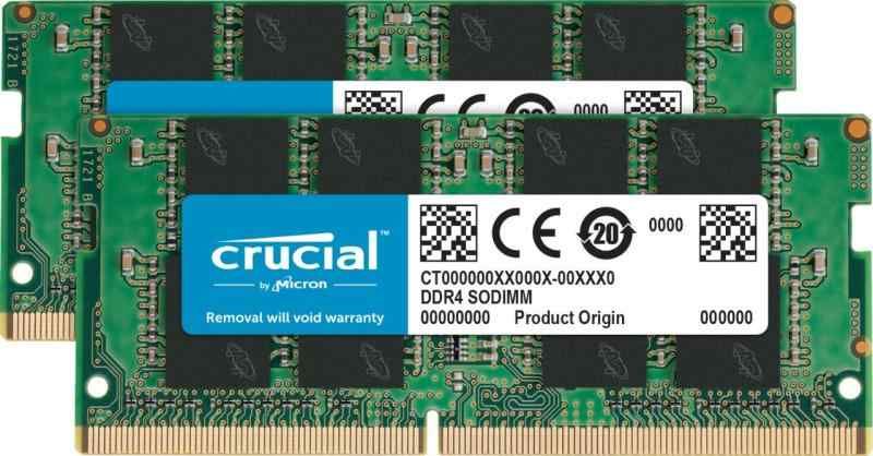 Crucial ノートPC用増設メモリ 16GB 8GBx2枚 DDR4 3200MT|s PC4-25600 CL22 SODIMM 260pin CT2K8G4SFS832A
