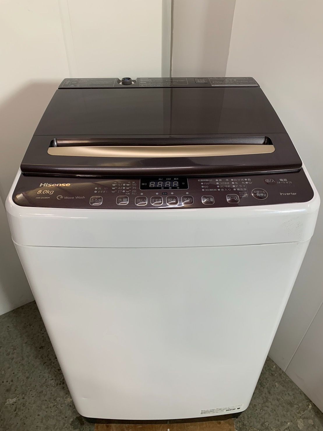 moon___すべての商品人気の8kg 全自動洗濯機　ハイセンス　HW-DG80A 2021年製