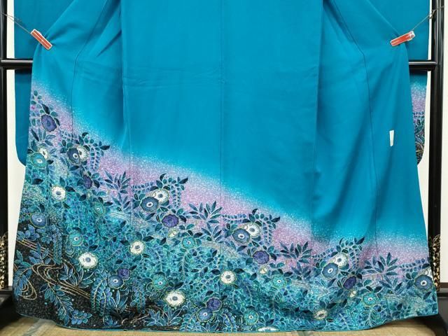 平和屋着物○豪華振袖 作家物 辻が花 絞り 暈し染め 金彩 正絹 逸品