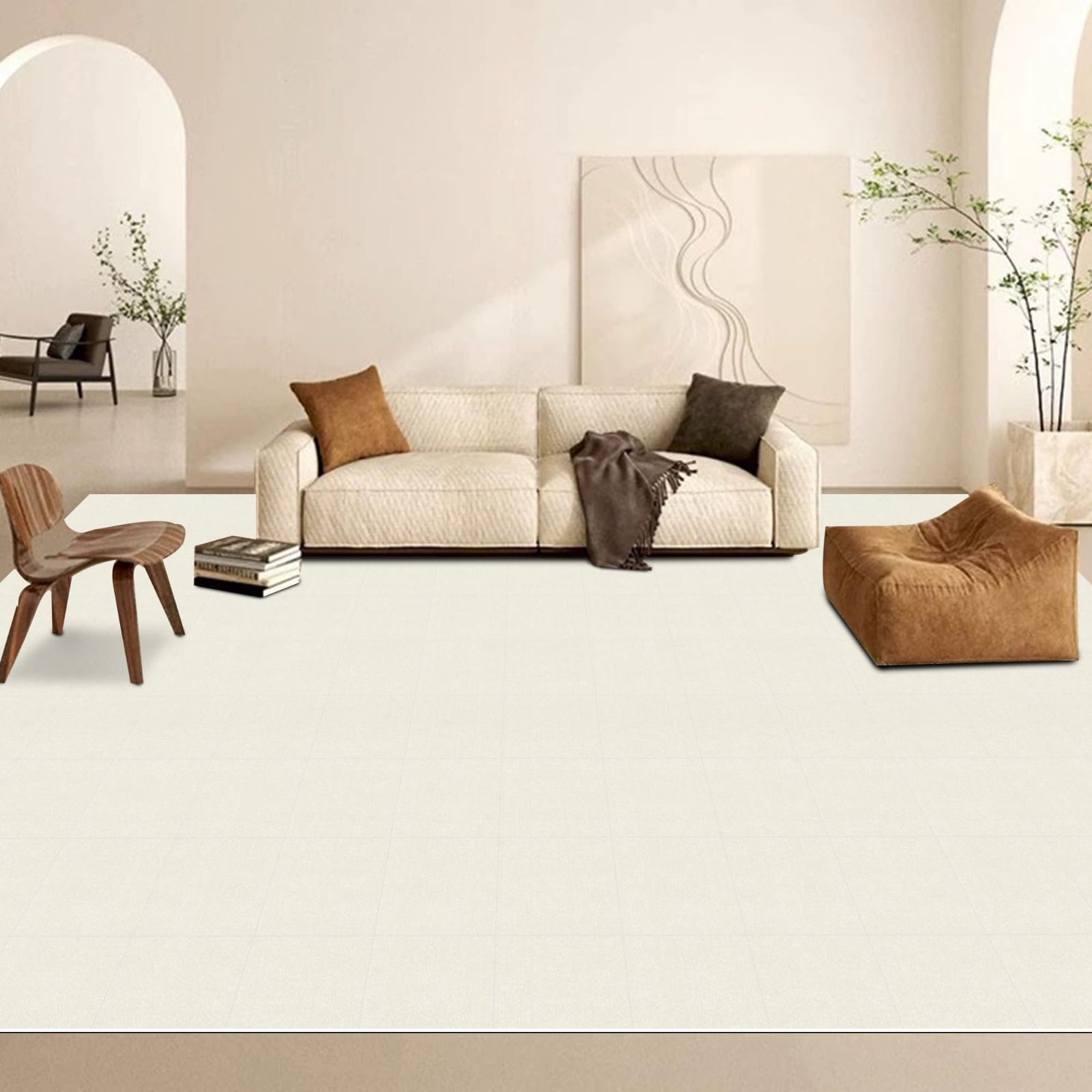 ペルシャ アマレバフト 円形 39×40 ライトグレー 犬 ハウンド ペルシャ