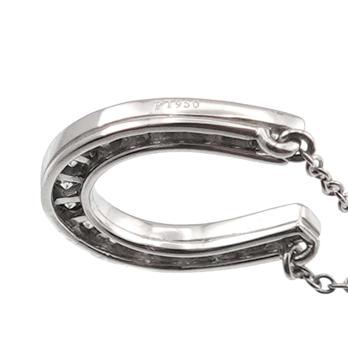 ティファニー TIFFANY&CO. ホースシュー ダイヤ ネックレス 41cm Pt  