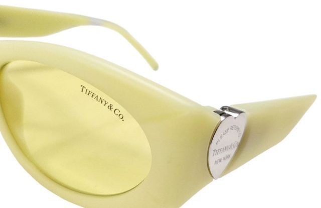 未使用 ティファニー サングラス シリコン シルバー イエロー リターン