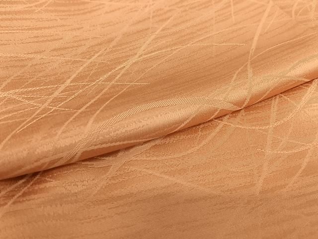 平和屋着物●上質な色無地 甚三紅色