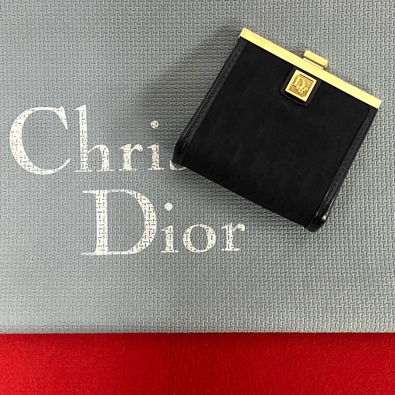極 美品 Christian Dior クリスチャンディオール ロゴ 金具 トロッター 
