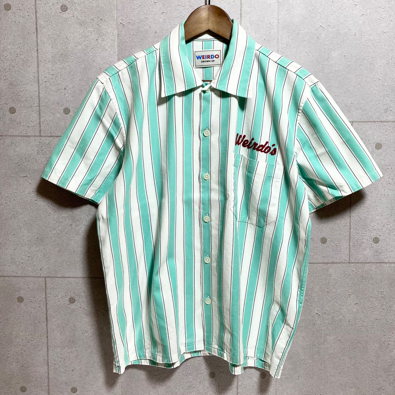 WEIRDO ウィアード WINDY'S S/S SHIRTS ストライプ シャツ 半袖