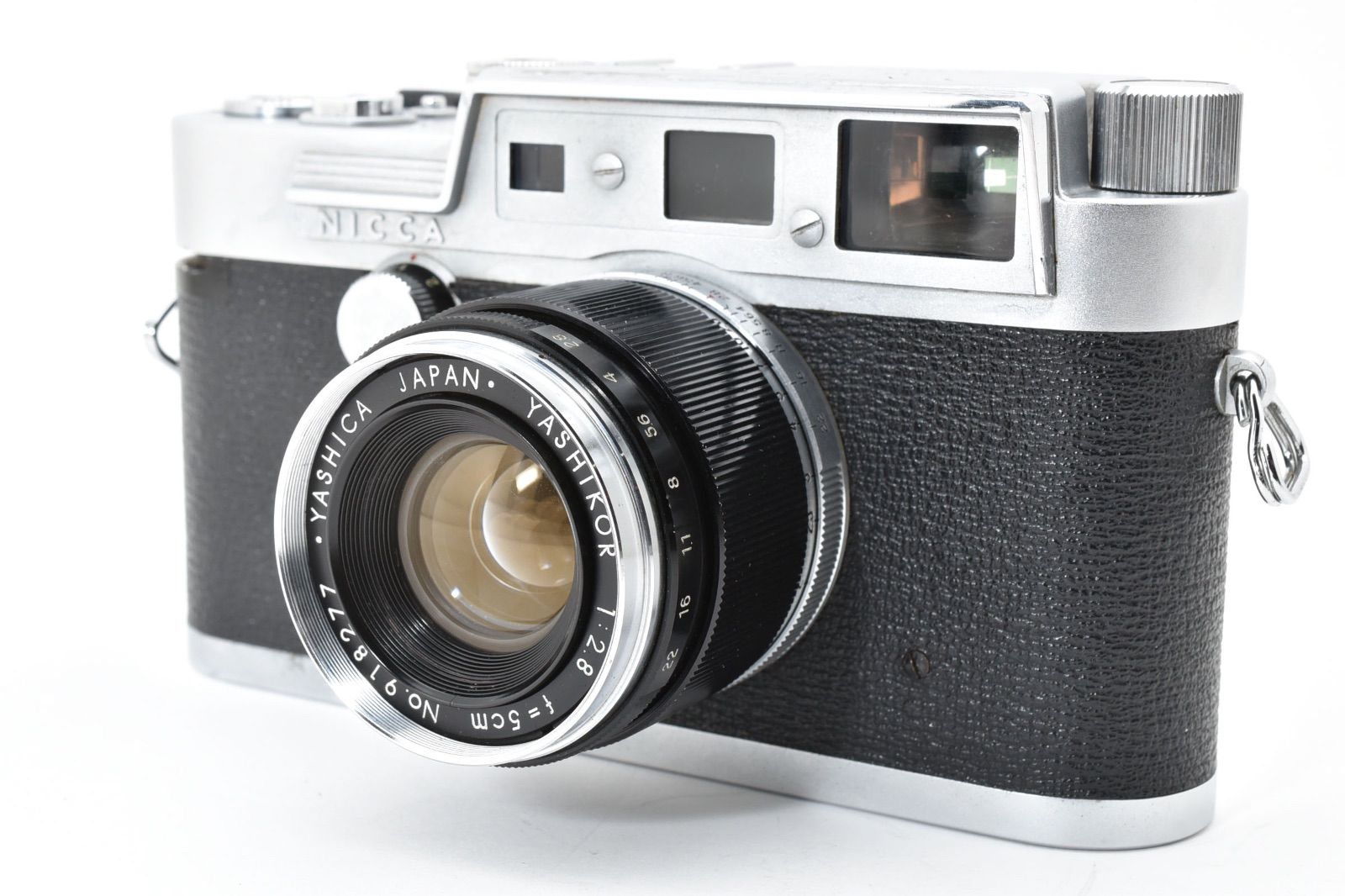 YASHICA ヤシカ YF NICCA ボディ 50 mm F 2 8 Lマウント ダブルネーム Leica M 3 レンジファインダーカメラ ＃2229