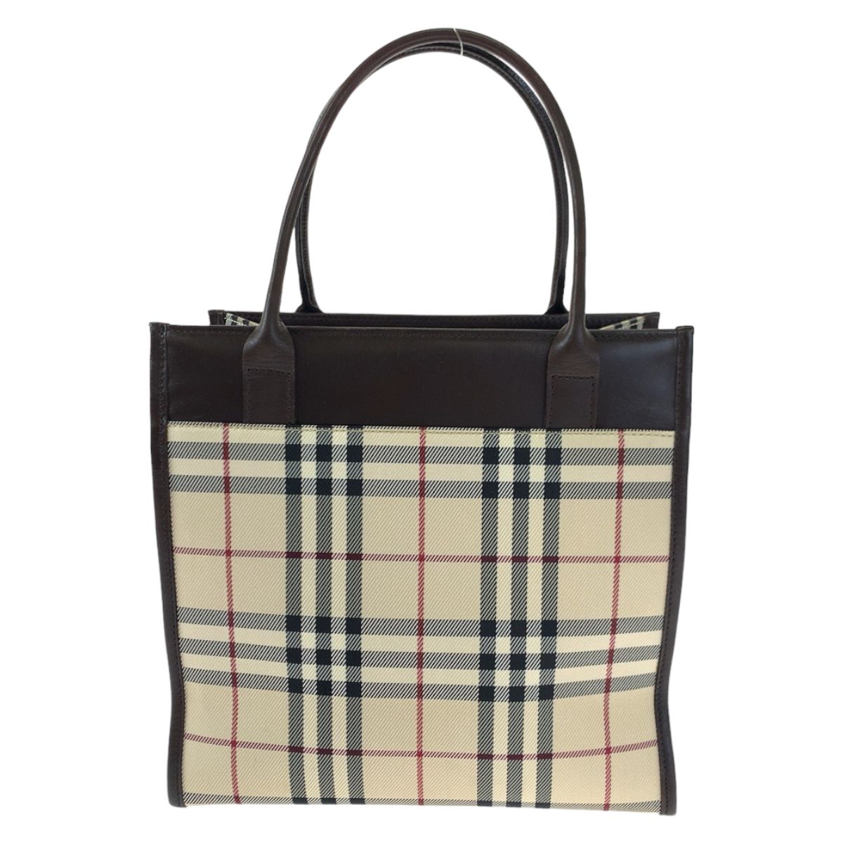 BURBERRY バーバリー ノバチェック ブラウン 茶 キャンバス