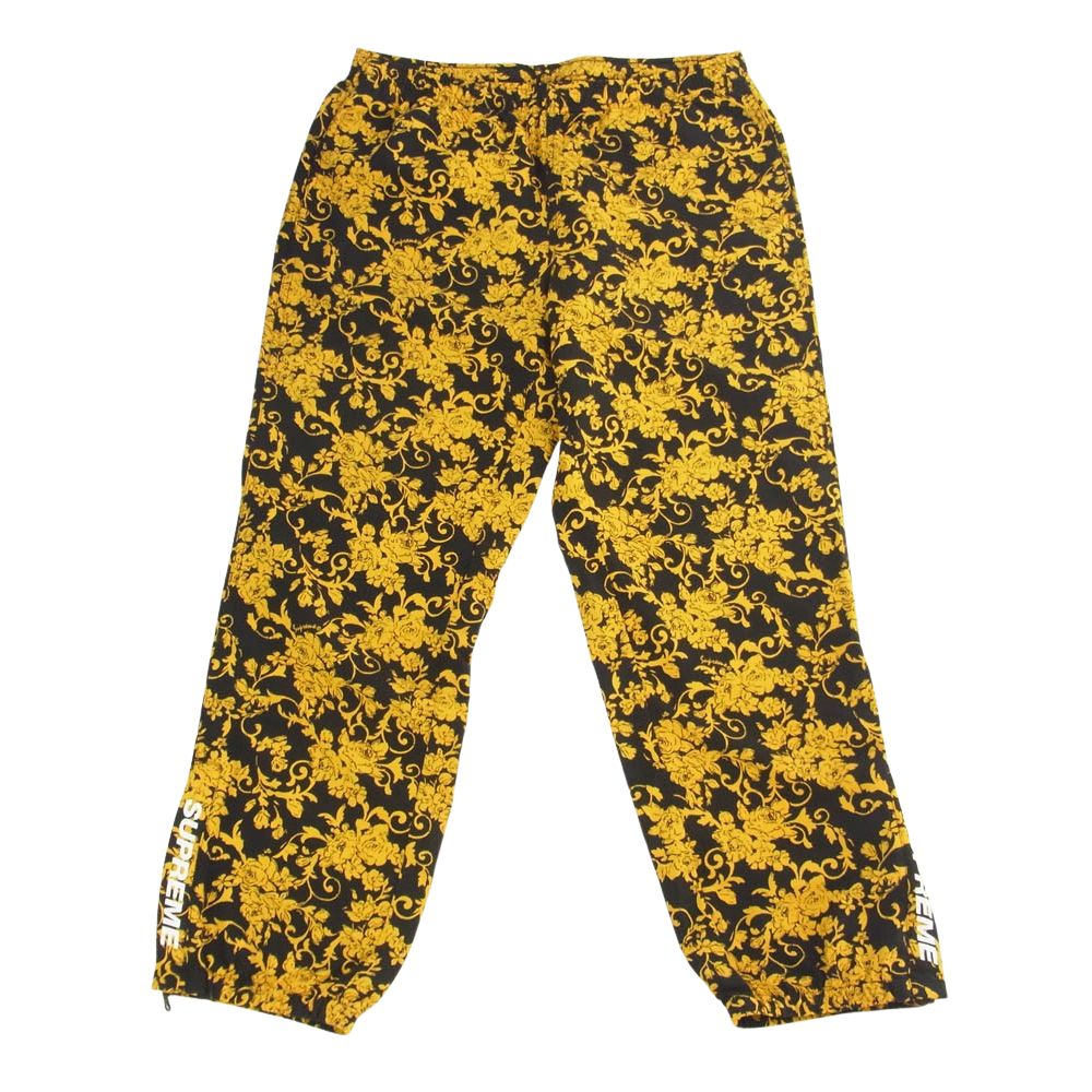 Supreme シュプリーム 20SS Warm Up Pant black Floral 総柄 ナイロン ウォームアップ パンツ【中古】