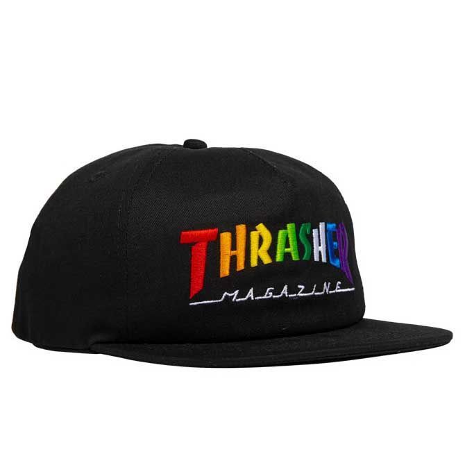 THRASHER スラッシャー RAINBOW MAG SNAPBACK CAP (BLACK) スナップバックキャップ【USAモデル】