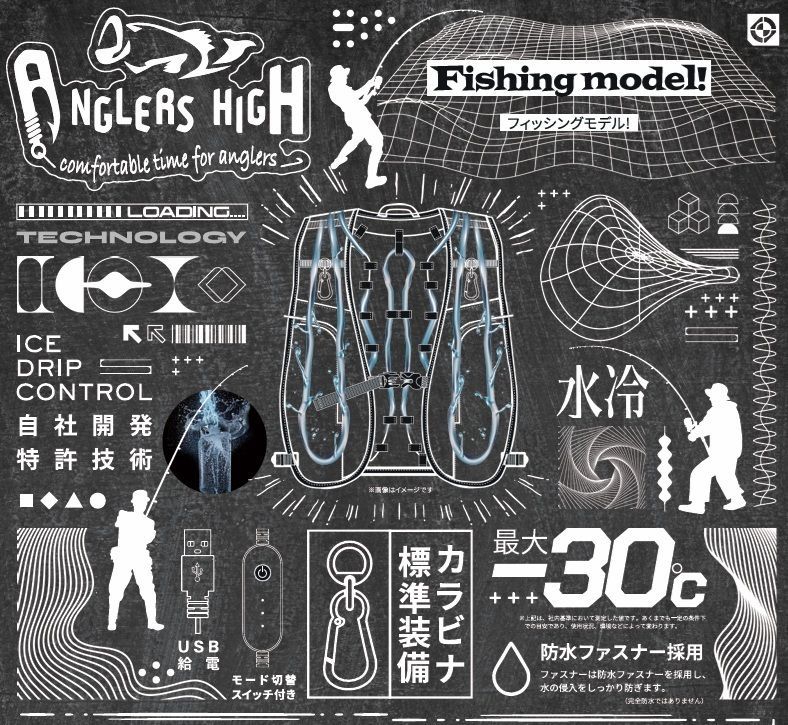 モバイルバッテリーが使えるアイスマンベスト】山真製鋸(Y'sGODJAPAN