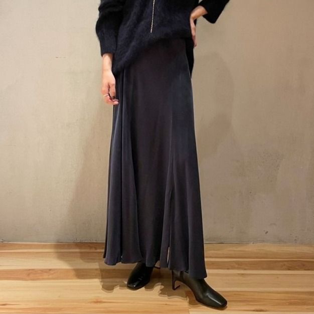 【新品未使用タグ付き】 Washable Fibril ロングスカート　38 plage スカート 「追加」Washable Fibril ロングスカート