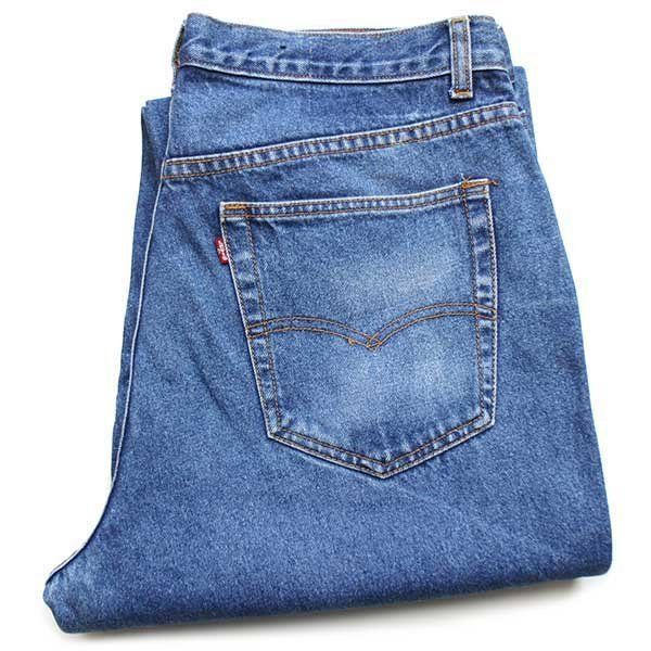 90s Levi'sリーバイス デニムパンツ w37SDP1766 オールド ジーンズ ストレート テーパード ワイド バギー ヒゲ オーバーサイズ ビッグサイズ