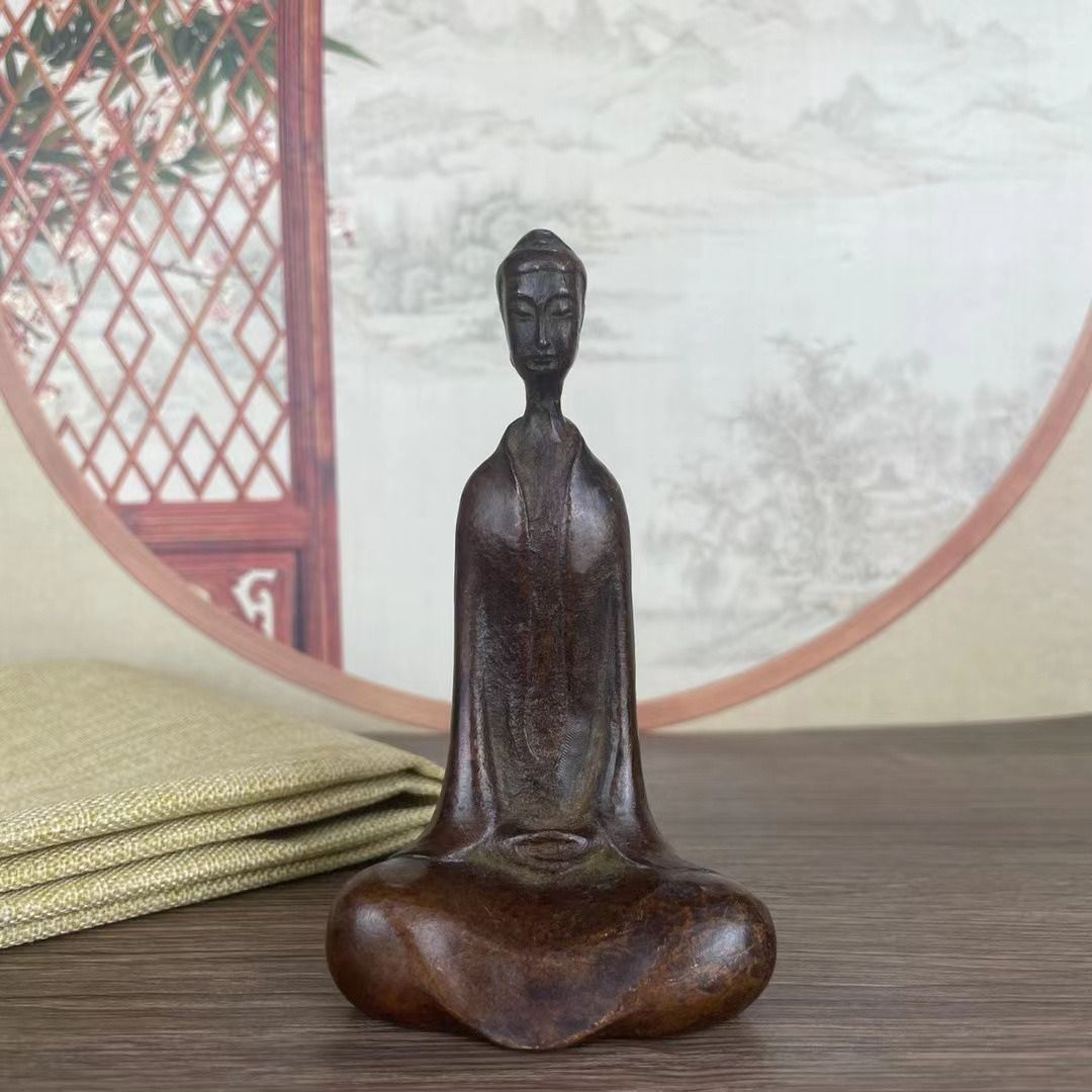 銅細工 坐禅無量仏像 仏教美術 置物 装飾品 工芸品 美術品 仏像 坐禅