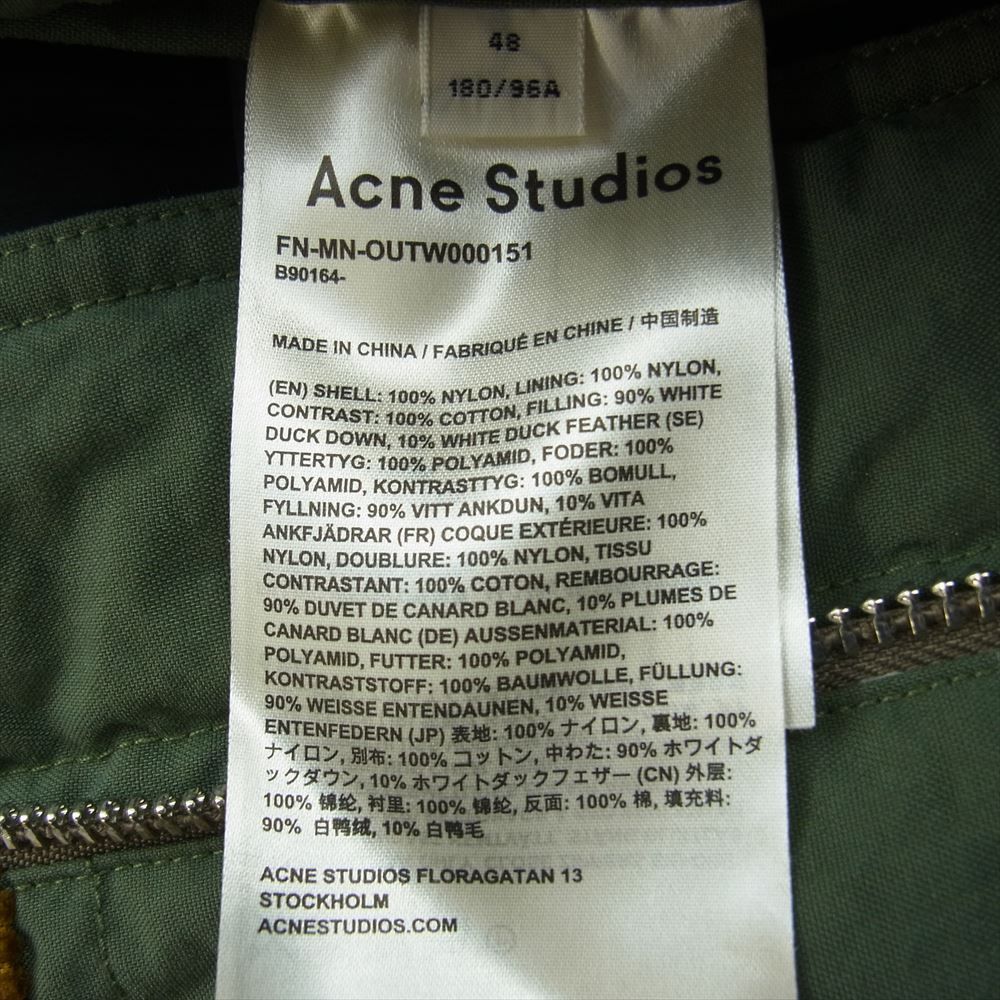 ACNE STUDIOS アクネストゥディオズ ダウンジャケット 19AW FN-MN