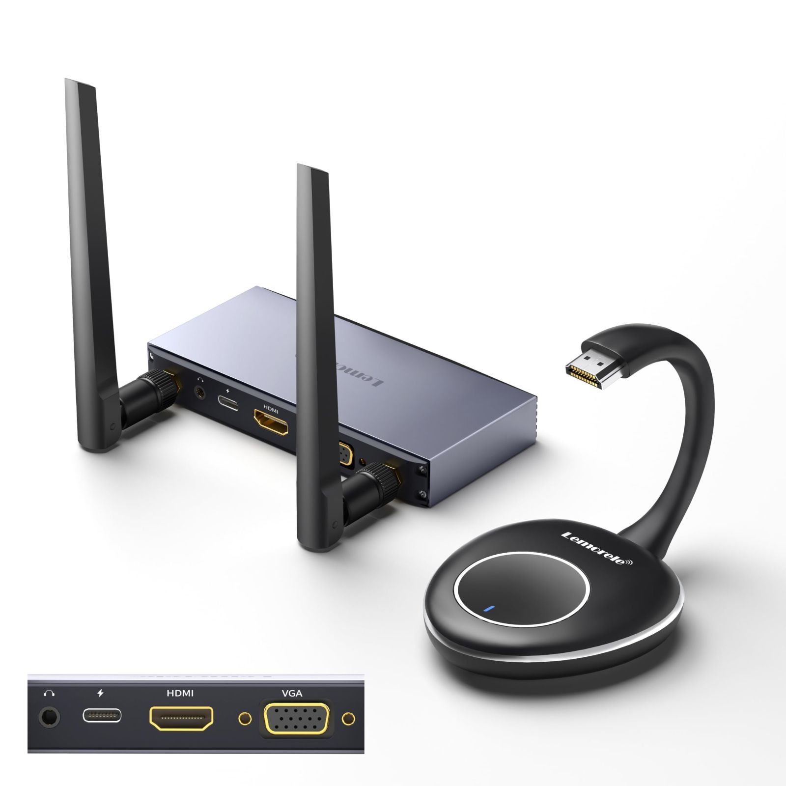 拡張モード 1080P HDMI送信機 HD 2.4G-5G双頻Wifi HDMI VGA Audio同時出力 無線 8台増設 ミラーリング 安定高速転送 HDMI 映像音声同期出力 最大50m HDMIエクステンダー ワイヤレス キット 映画|テレビ|ゲ