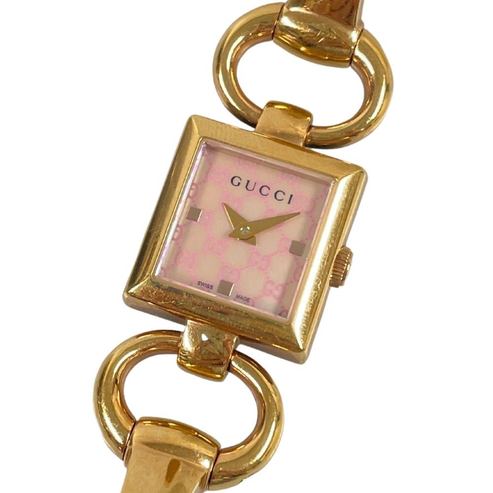 GUCCI グッチ レディース 120 スクエア トルナヴォーニ GG ピンク 